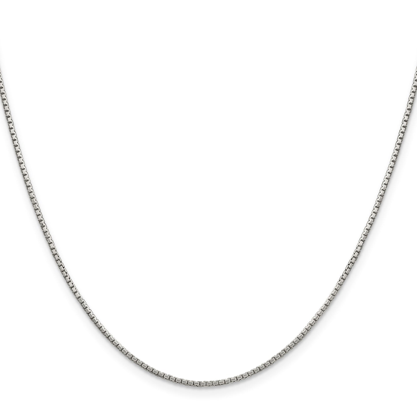 Sterling Silver 1.35mm 8 Sided Box Chain