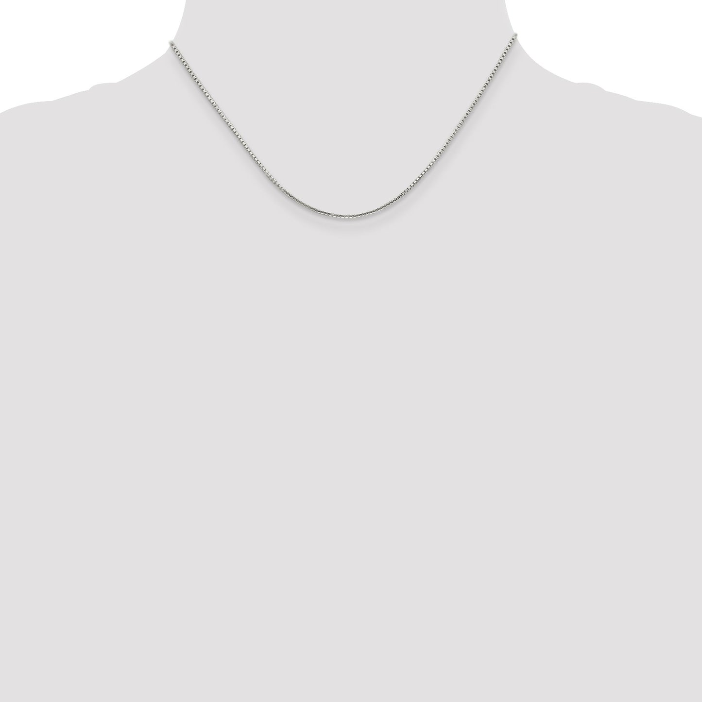 Sterling Silver 1.35mm 8 Sided Box Chain