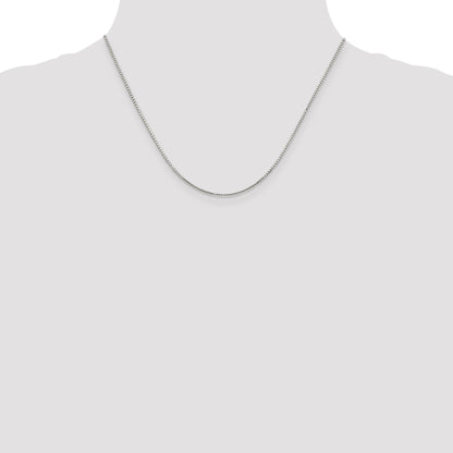Sterling Silver 1.35mm 8 Sided Box Chain