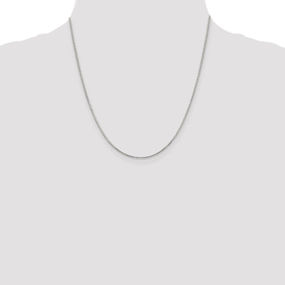 Sterling Silver 1.35mm 8 Sided Box Chain