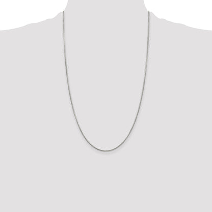 Sterling Silver 1.35mm 8 Sided Box Chain