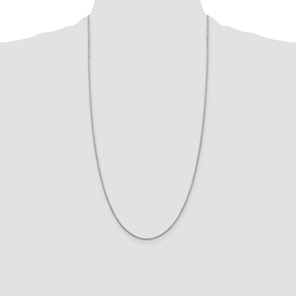 Sterling Silver 1.35mm 8 Sided Box Chain