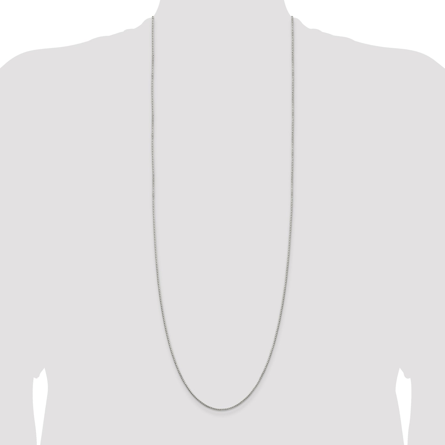 Sterling Silver 1.35mm 8 Sided Box Chain