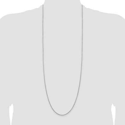 Sterling Silver 1.35mm 8 Sided Box Chain