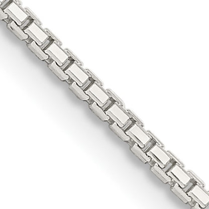 Sterling Silver 1.35mm 8 Sided Box Chain