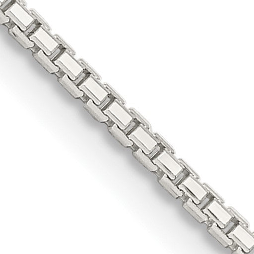Sterling Silver 1.35mm 8 Sided Box Chain