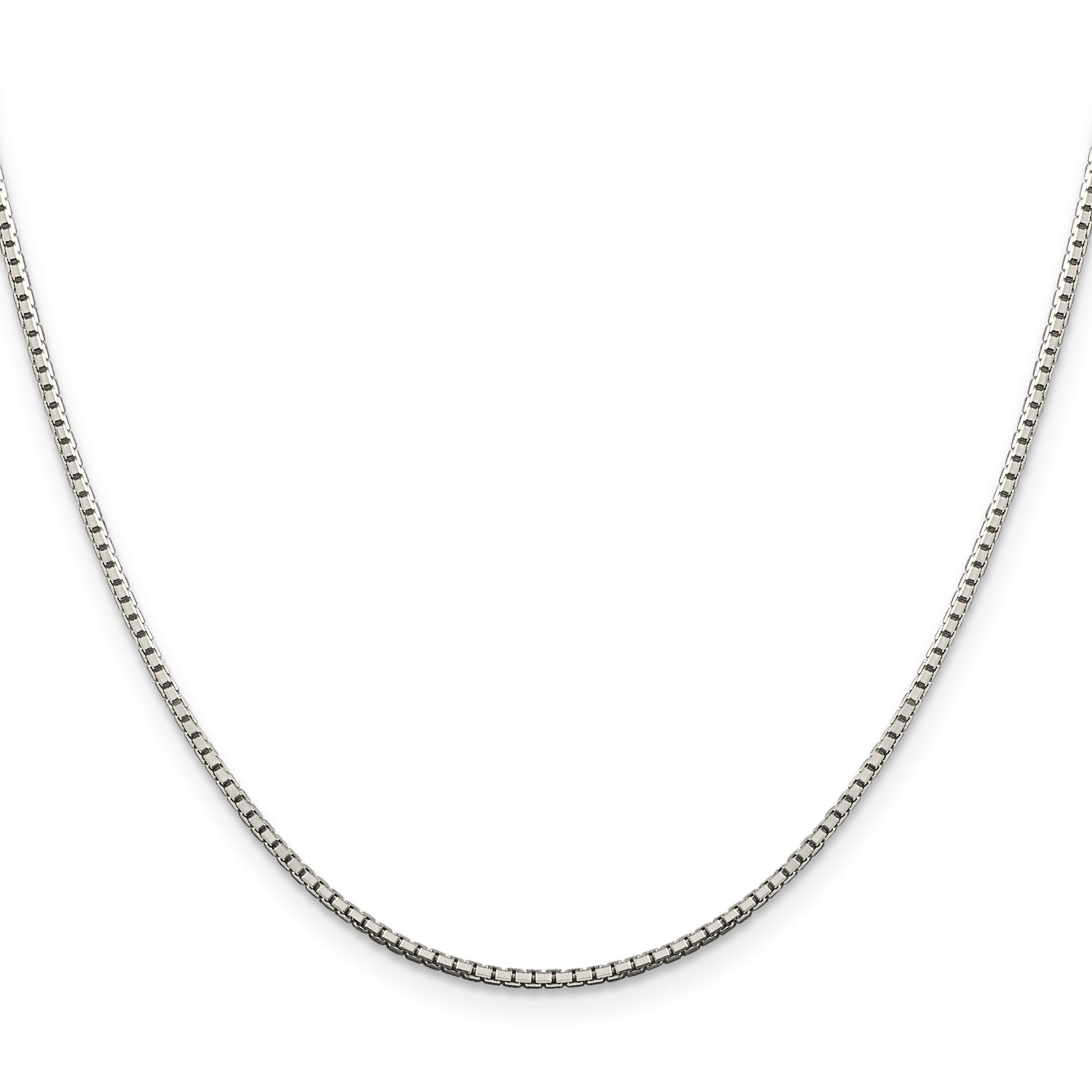 Sterling Silver 1.5mm 8 Sided Box Chain
