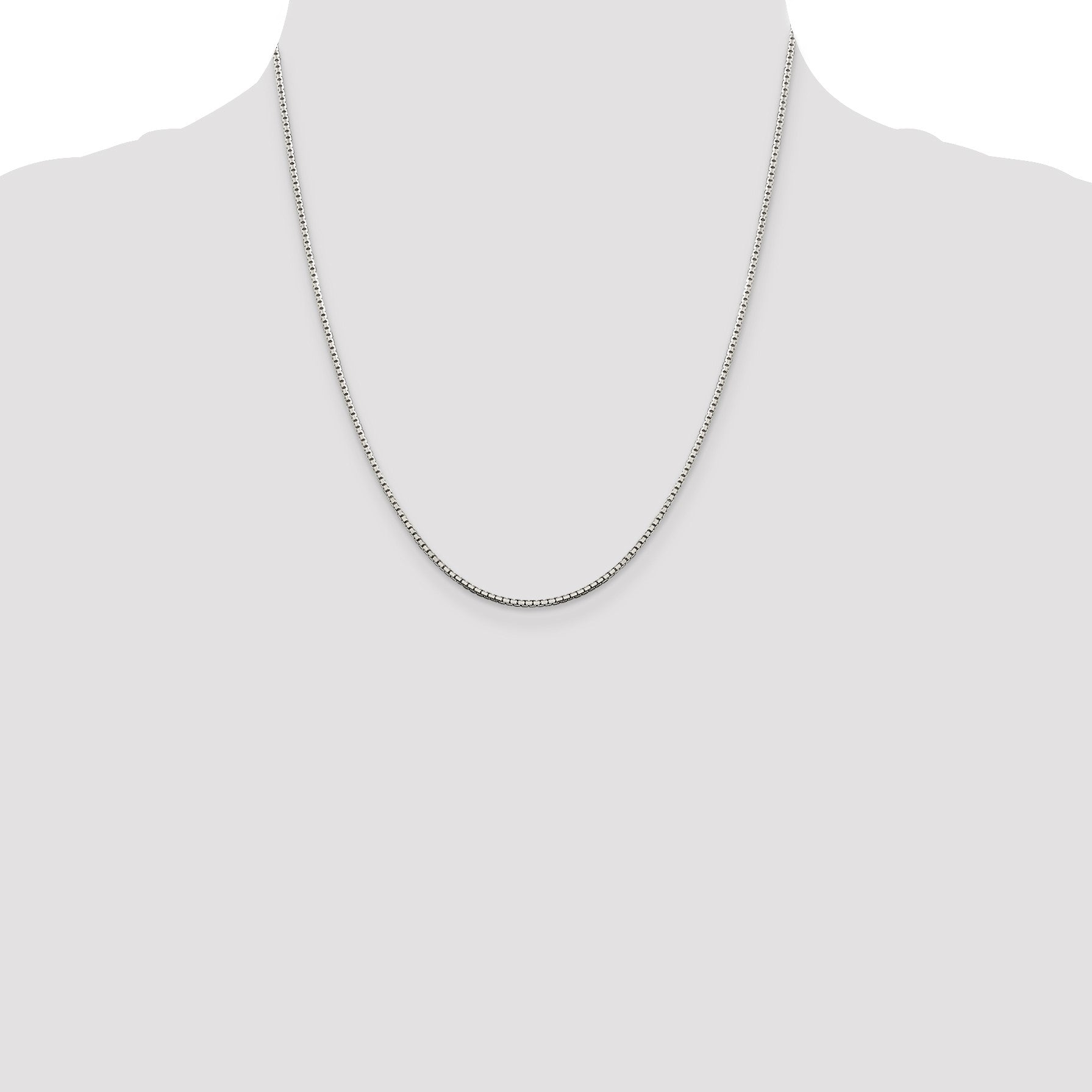 Sterling Silver 1.5mm 8 Sided Box Chain