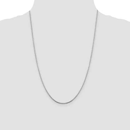 Sterling Silver 1.5mm 8 Sided Box Chain