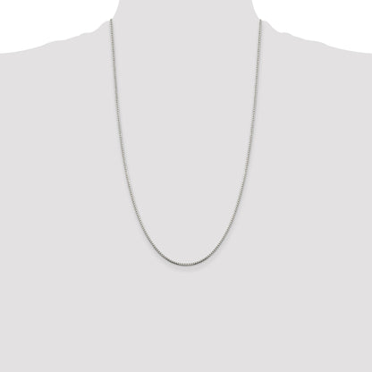 Sterling Silver 1.5mm 8 Sided Box Chain