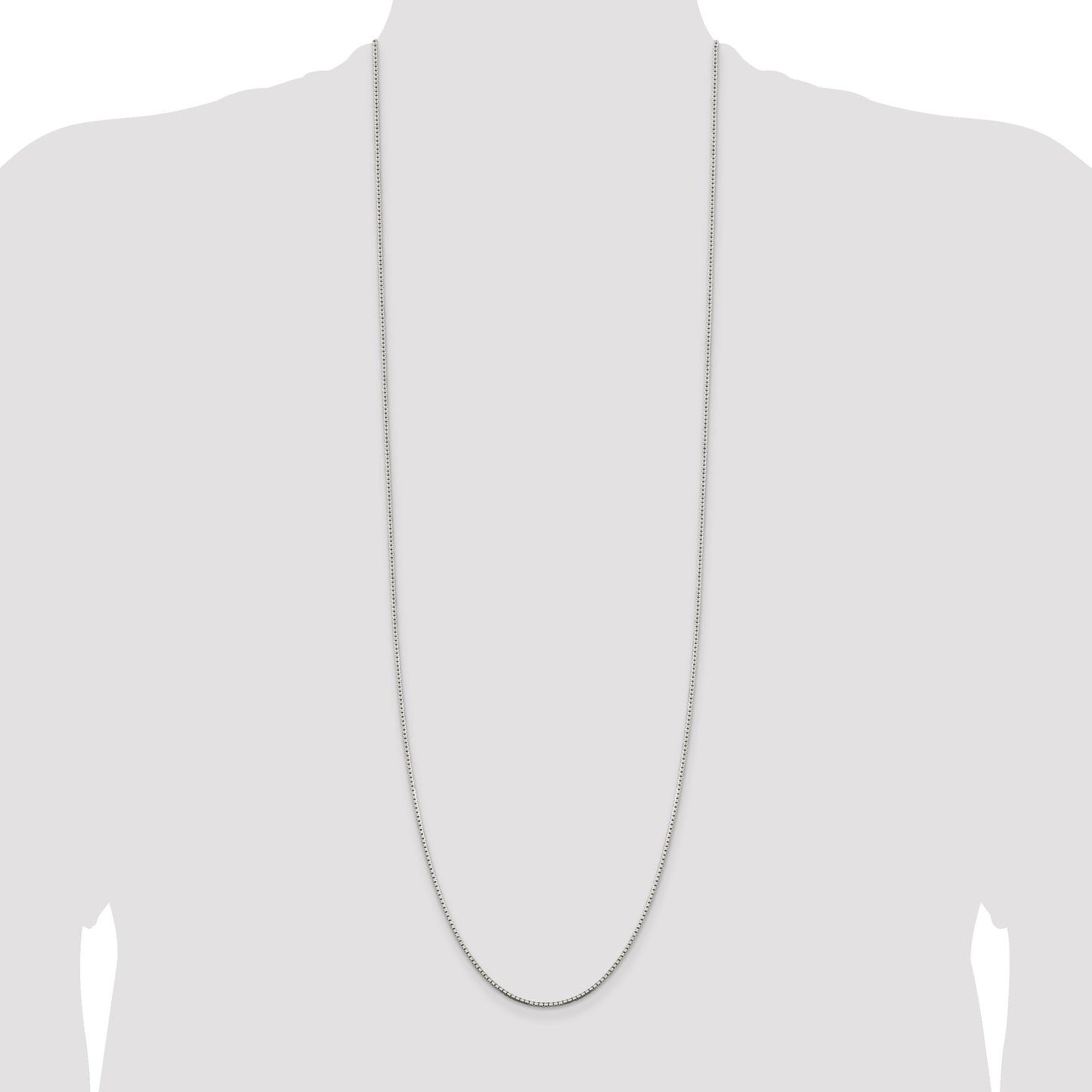 Sterling Silver 1.5mm 8 Sided Box Chain