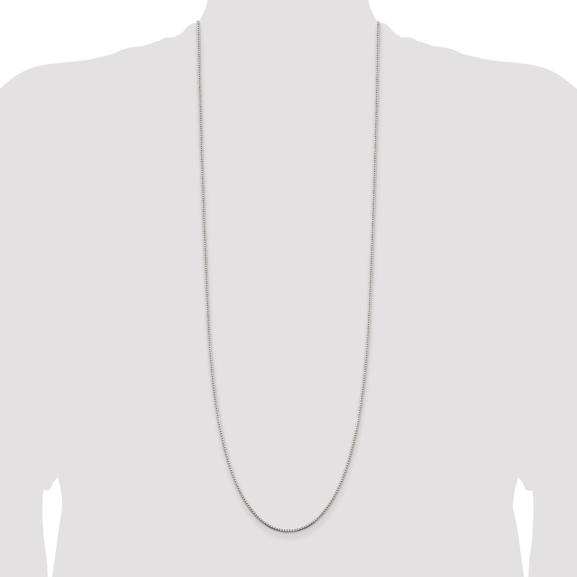 Sterling Silver 1.5mm 8 Sided Box Chain