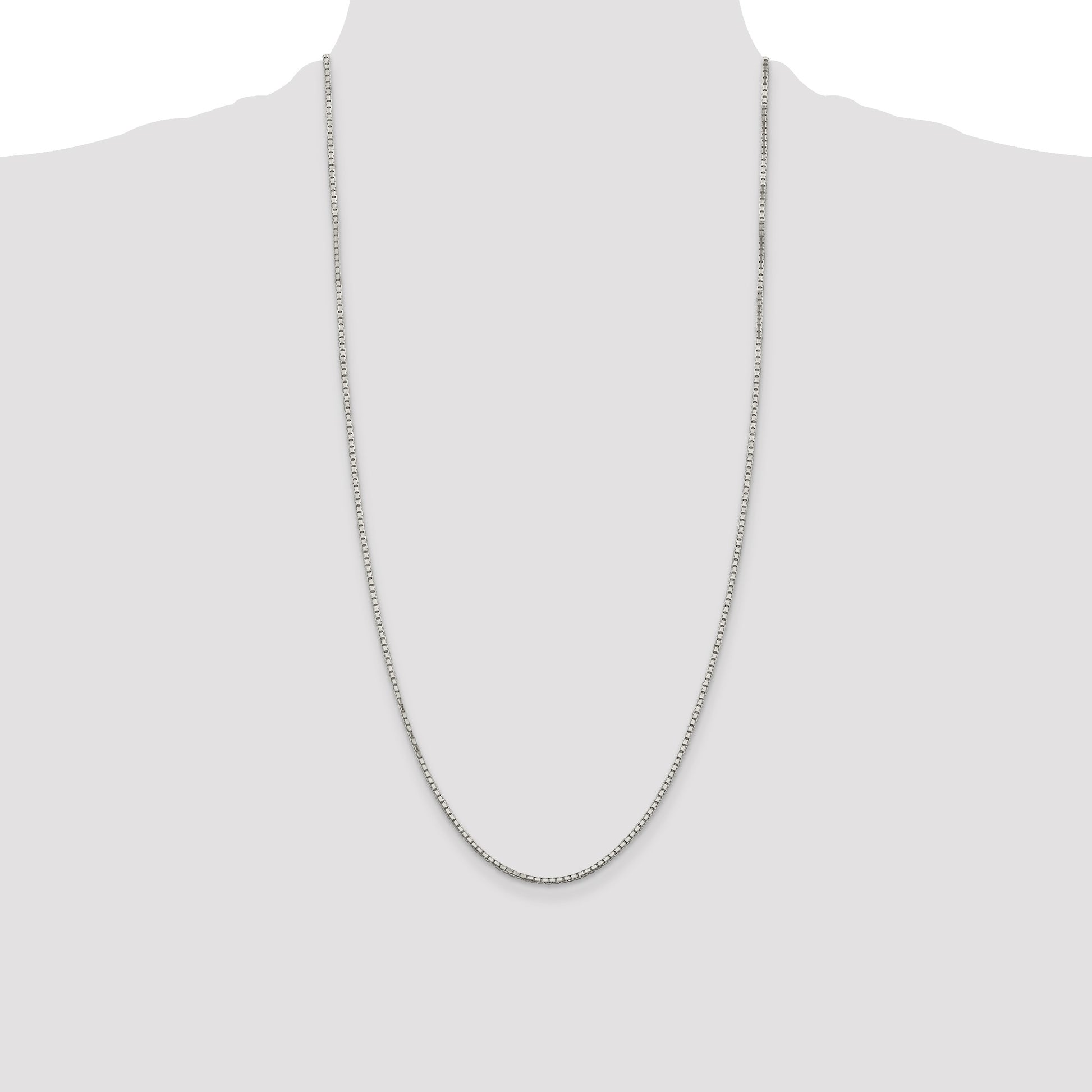 Sterling Silver 1.7mm 8 Sided Box Chain