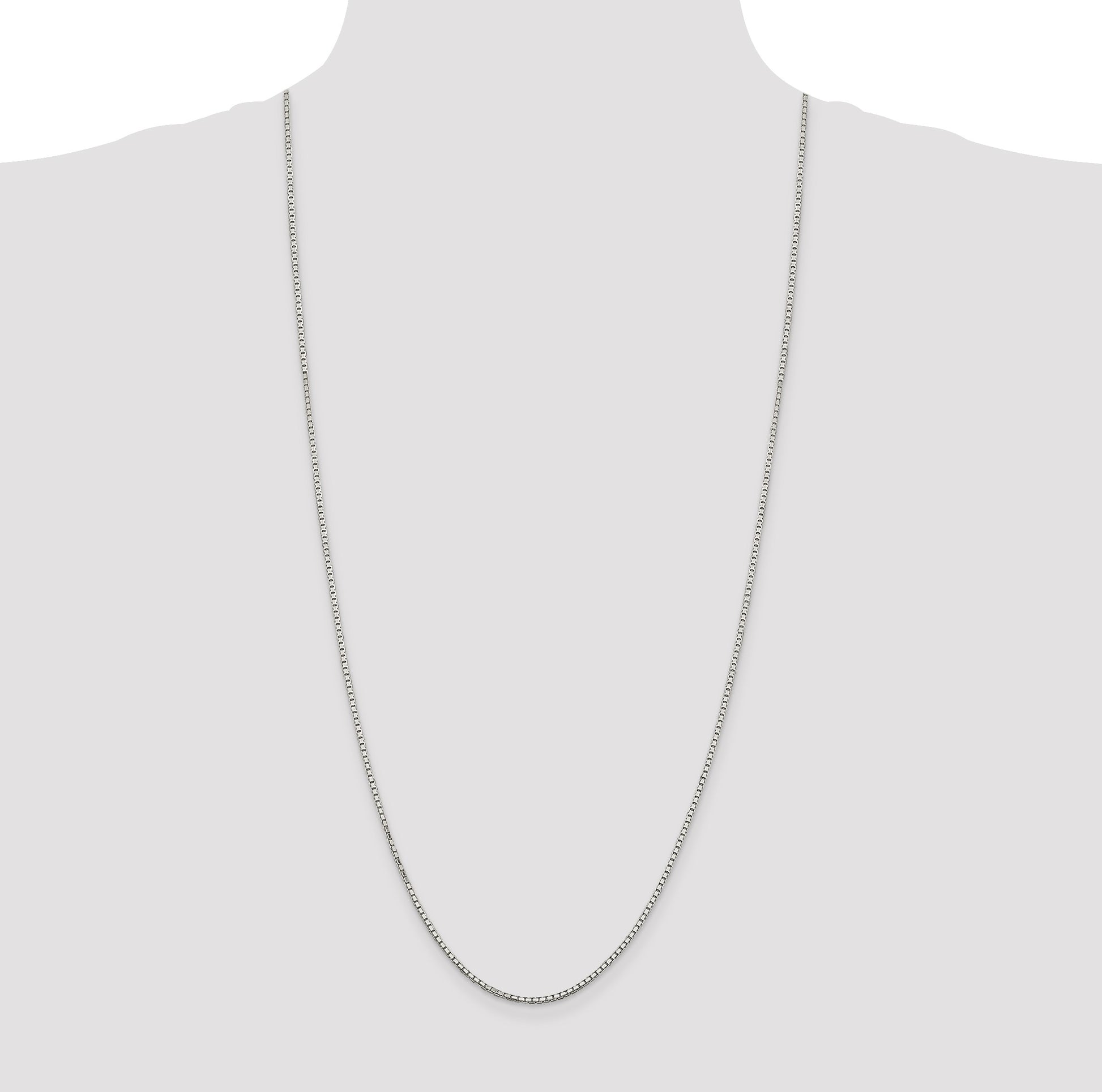 Sterling Silver 1.7mm 8 Sided Box Chain