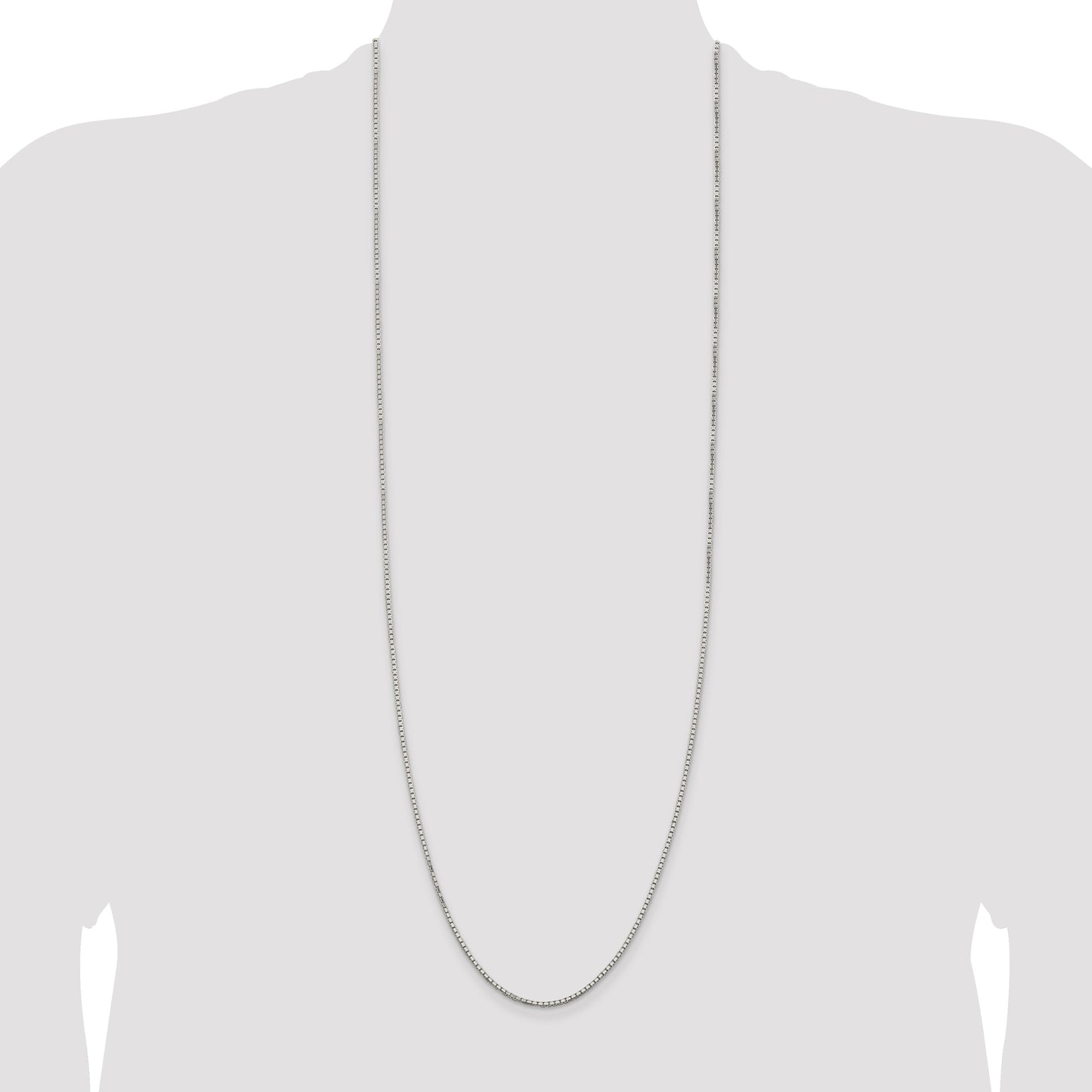 Sterling Silver 1.7mm 8 Sided Box Chain