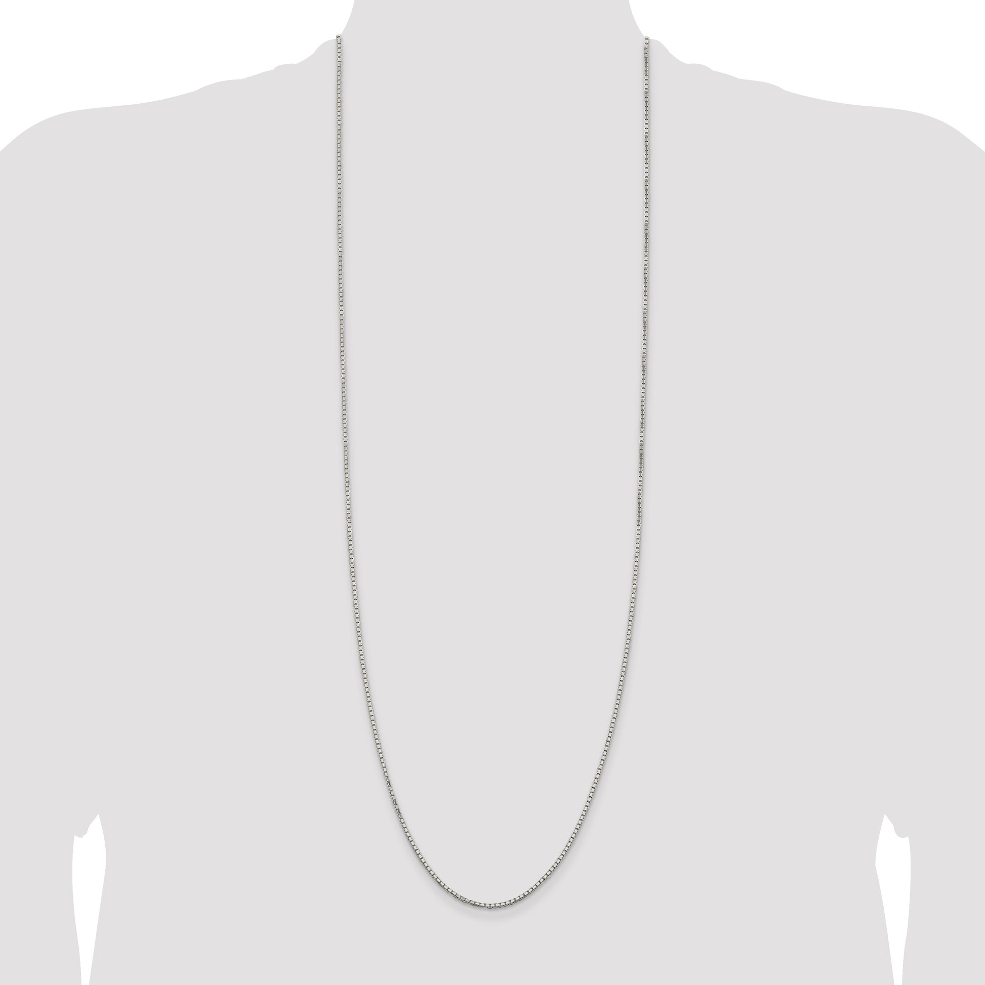 Sterling Silver 1.7mm 8 Sided Box Chain