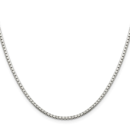 Sterling Silver 2mm 8 Sided Box Chain