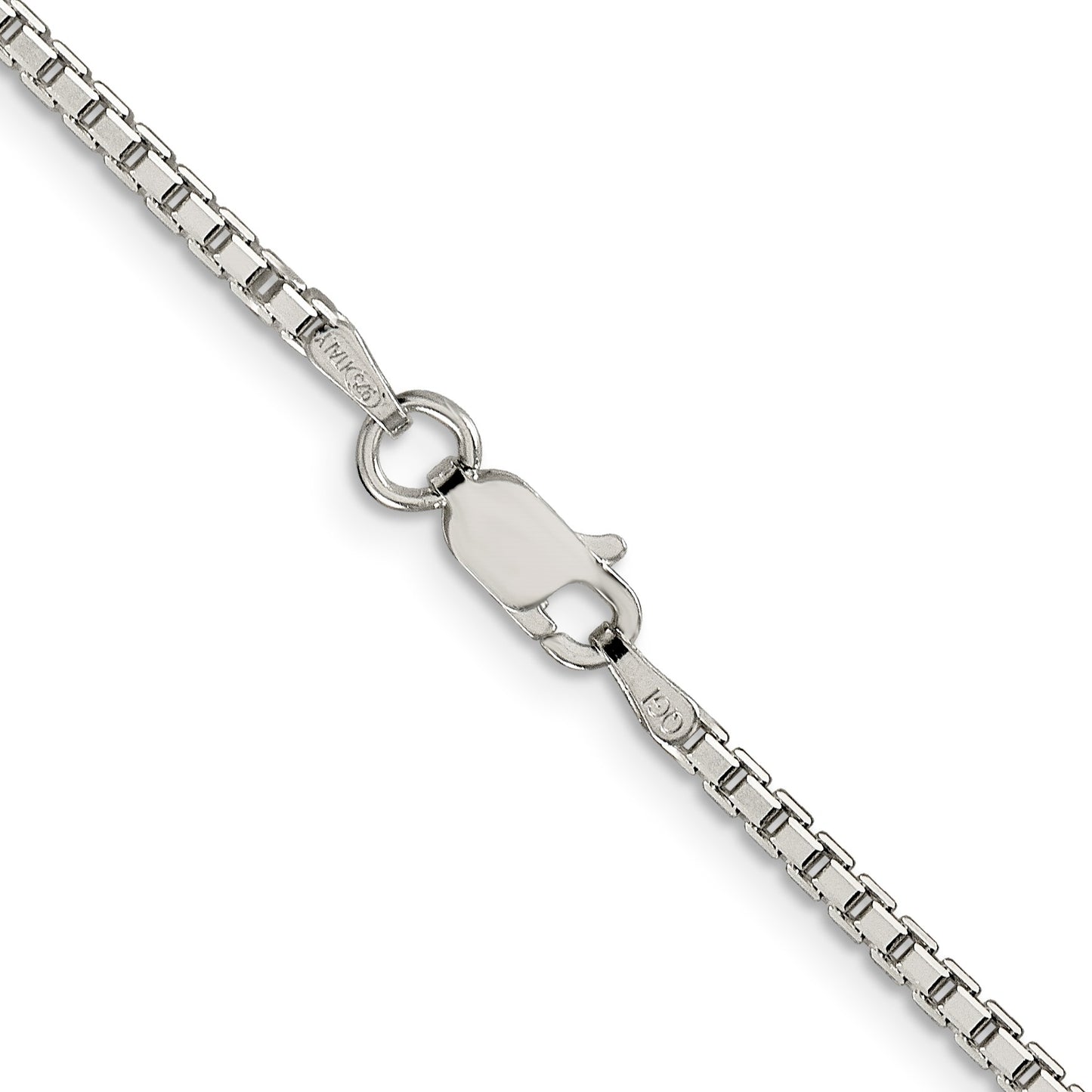 Sterling Silver 2mm 8 Sided Box Chain