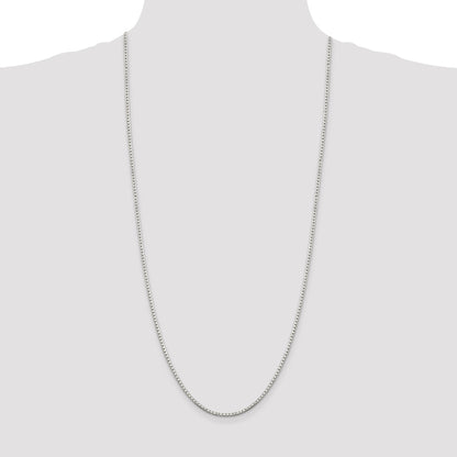Sterling Silver 2mm 8 Sided Box Chain