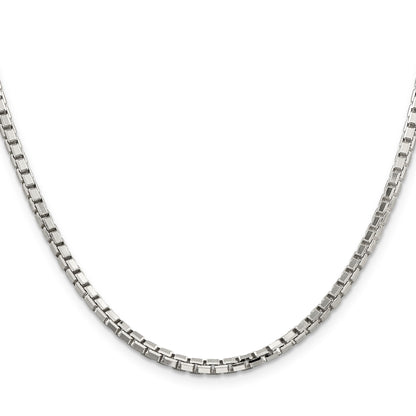 Sterling Silver 2.9mm 8 Sided Box Chain