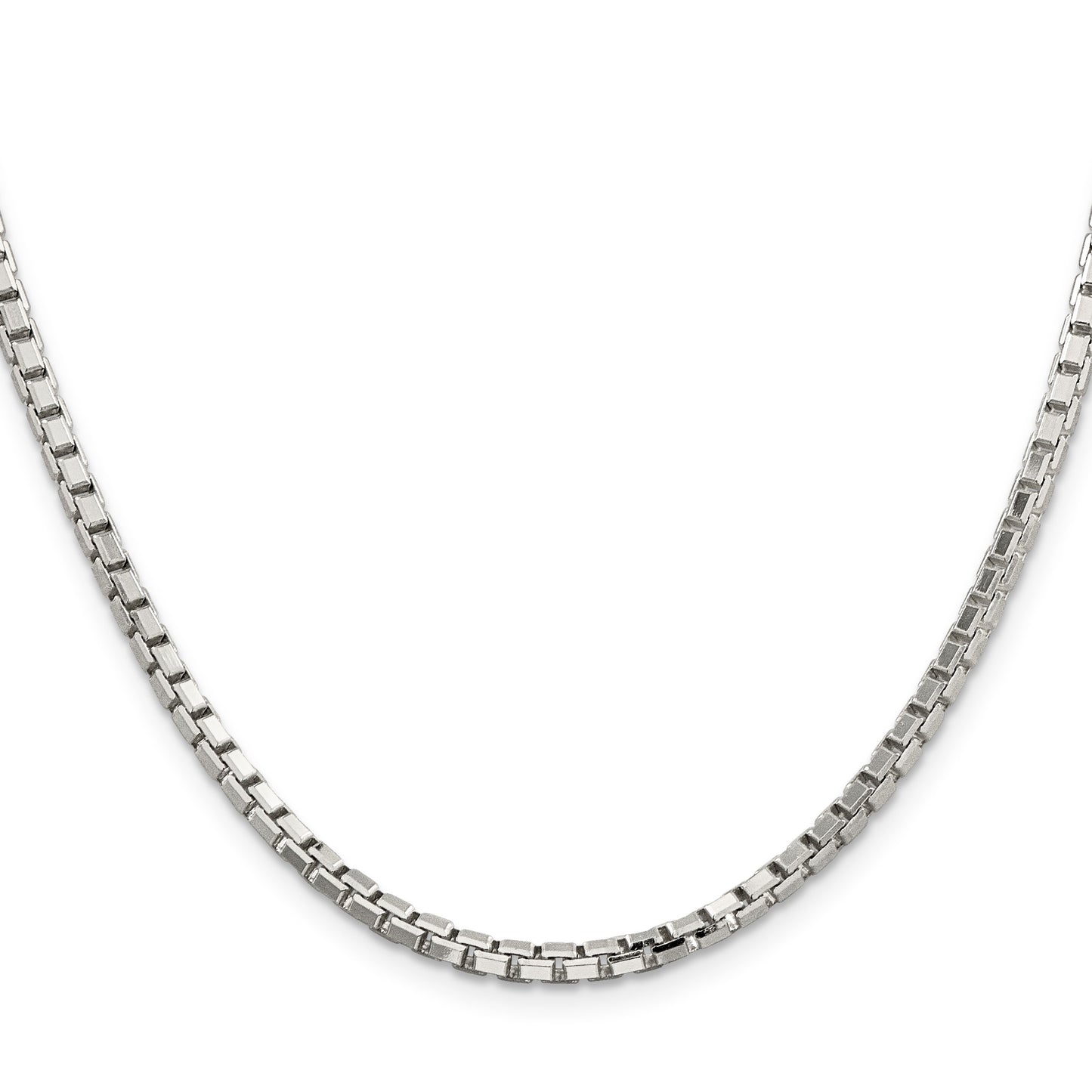 Sterling Silver 2.9mm 8 Sided Box Chain