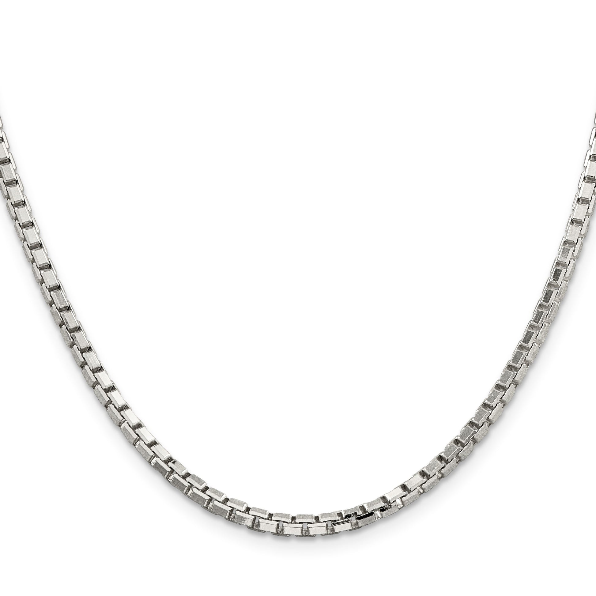 Sterling Silver 2.9mm 8 Sided Box Chain