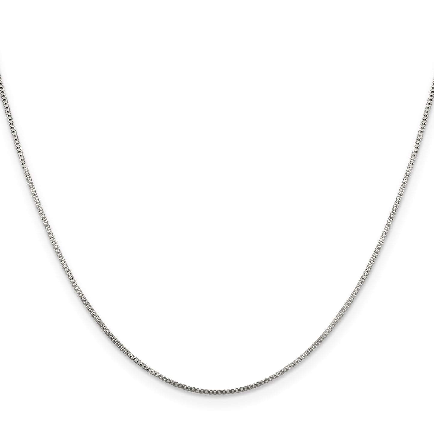 Sterling Silver .8mm Box Chain w/2in ext.