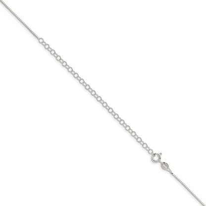 Sterling Silver .9mm Box Chain w/4in ext.