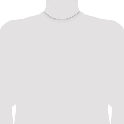 Sterling Silver Rhodium-plated .9mm Box Chain