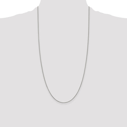 Sterling Silver Rhodium-plated .9mm Box Chain
