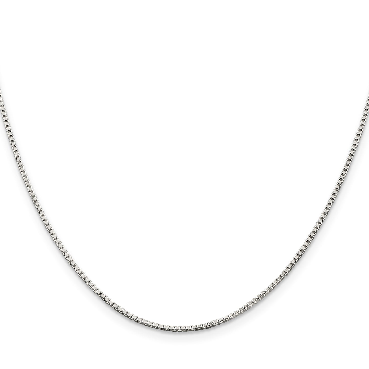 Sterling Silver 1.25mm Box Chain w/4in ext.
