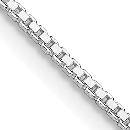 Sterling Silver Rhodium-plated 1.25mm Box Chain
