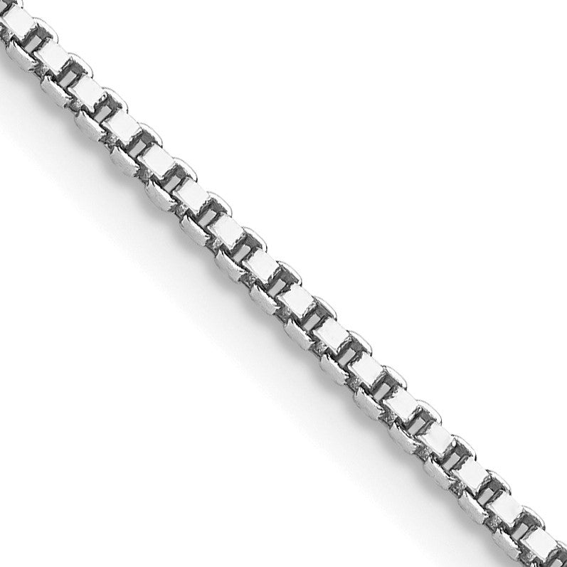 Sterling Silver Rhodium-plated 1.4mm Box Chain