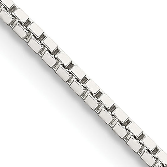 Sterling Silver 1.5mm Box Chain w/2in ext.