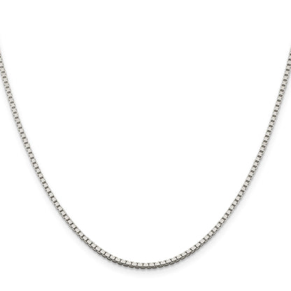 Sterling Silver 1.75mm Box Chain w/2in ext.