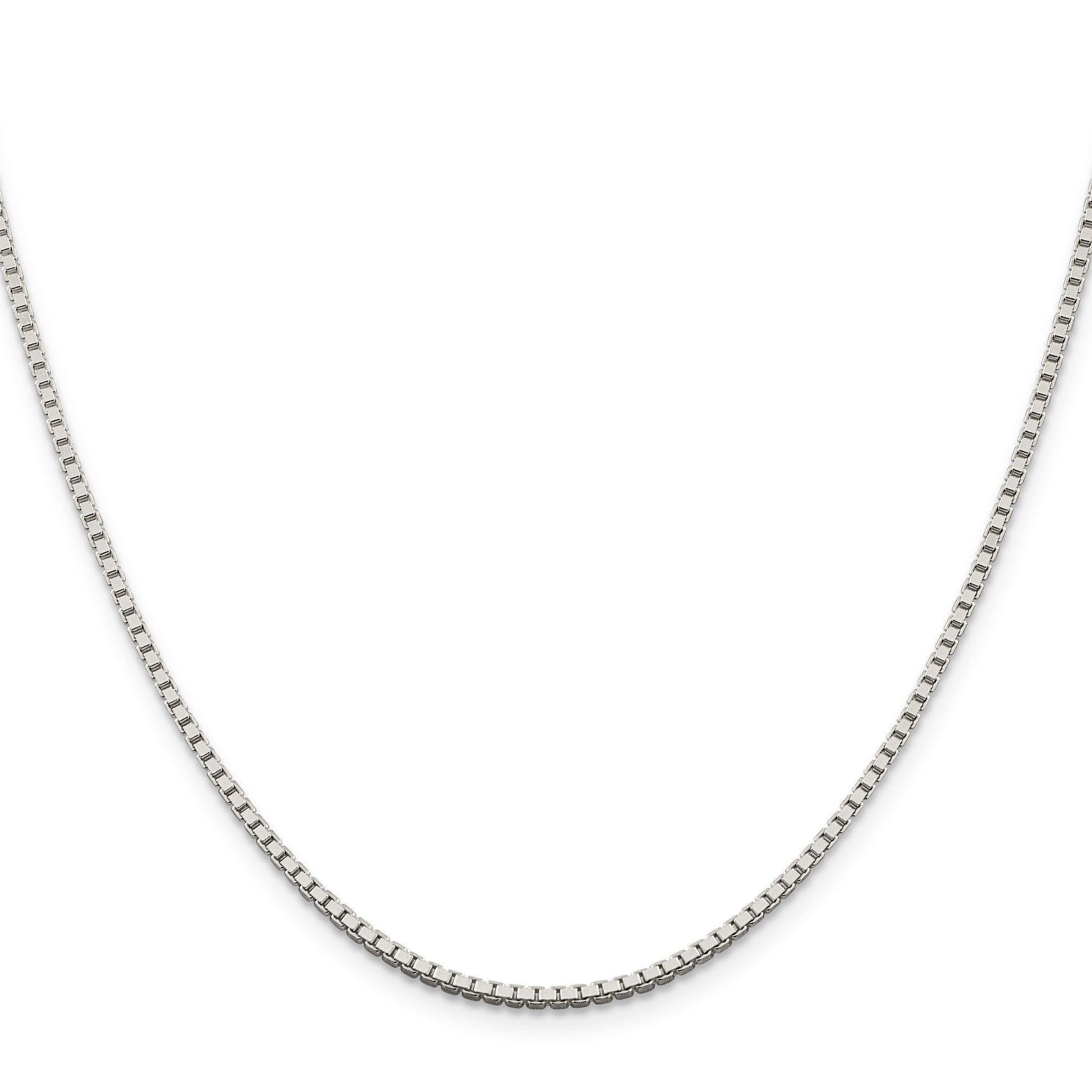 Sterling Silver 1.75mm Box Chain w/4in ext.