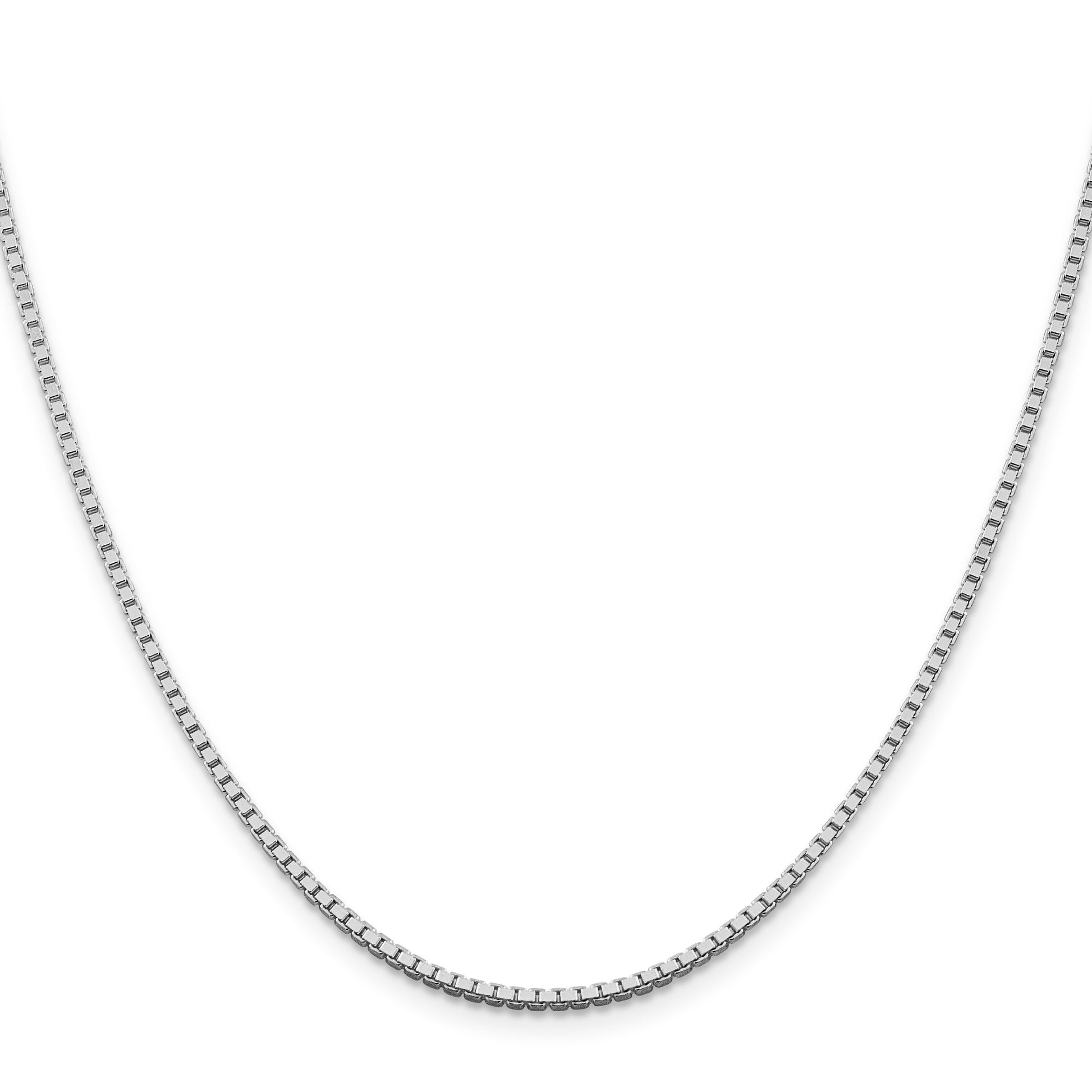 Sterling Silver Rhodium-plated 1.75mm Box Chain