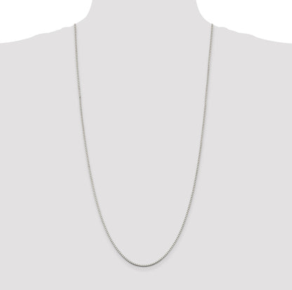 Sterling Silver Rhodium-plated 1.75mm Box Chain