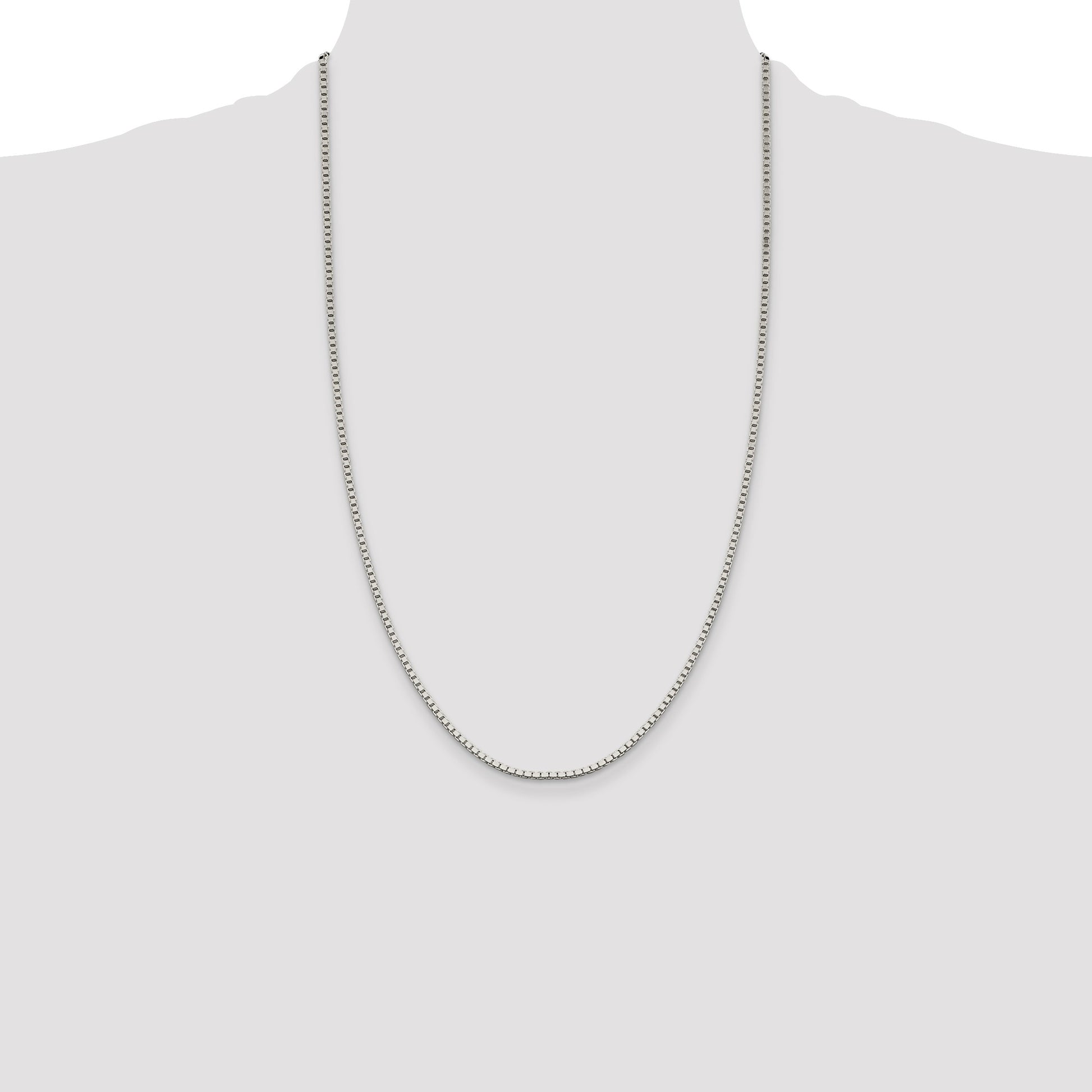 Sterling Silver 1.9mm Box Chain