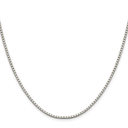Sterling Silver Rhodium-plated 1.9mm Box Chain