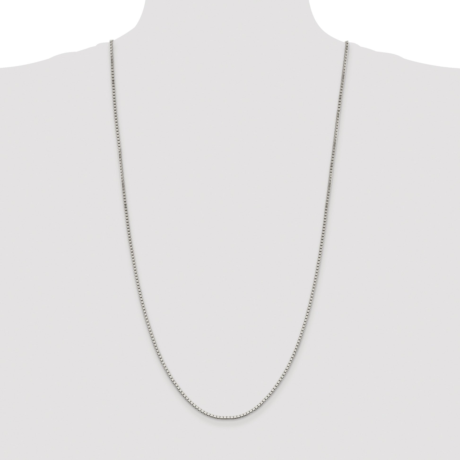 Sterling Silver Rhodium-plated 1.9mm Box Chain