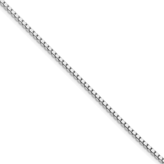 Sterling Silver Rhodium-plated 1.9mm Box Chain