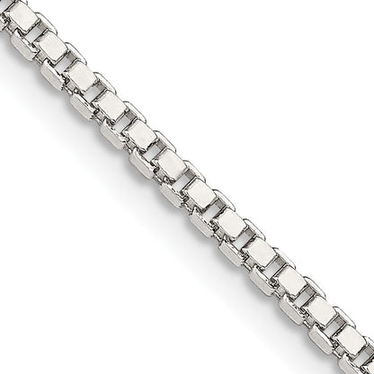 Sterling Silver 2mm Box Chain w/4in ext.