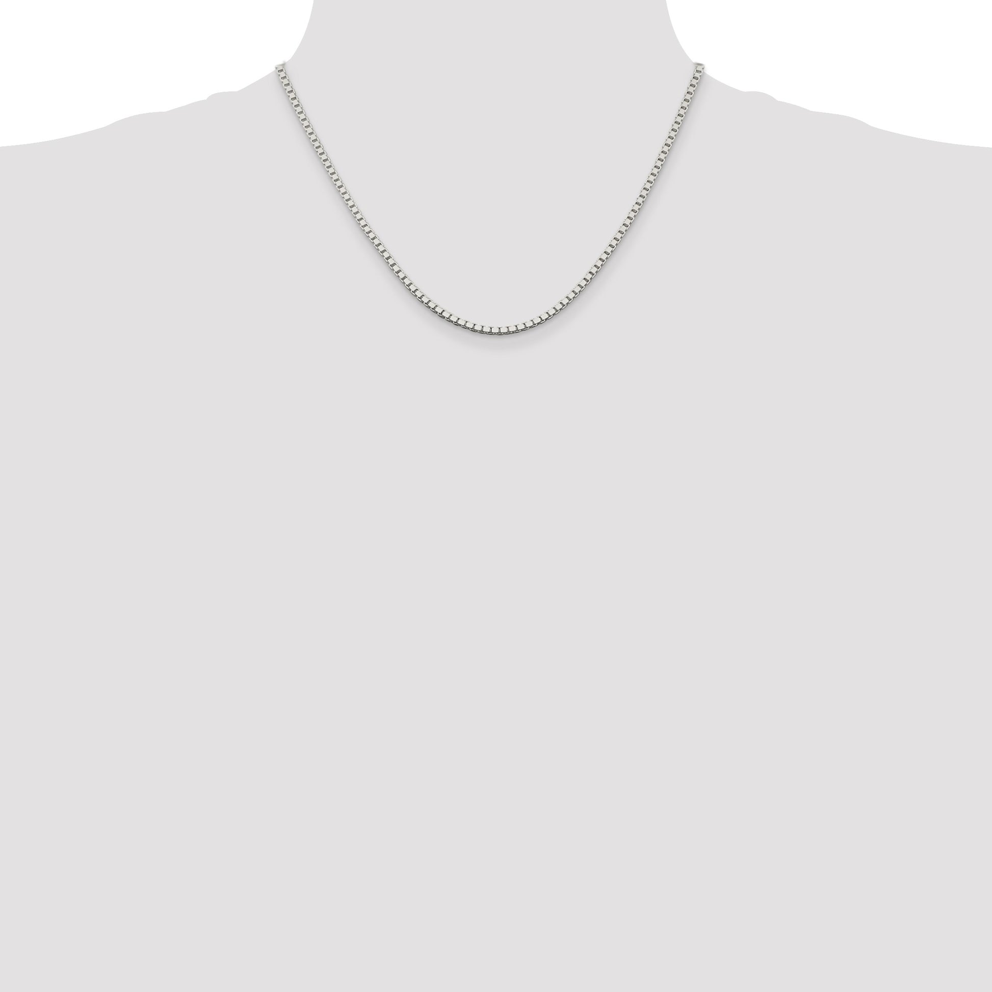 Sterling Silver 2.5mm Box Chain
