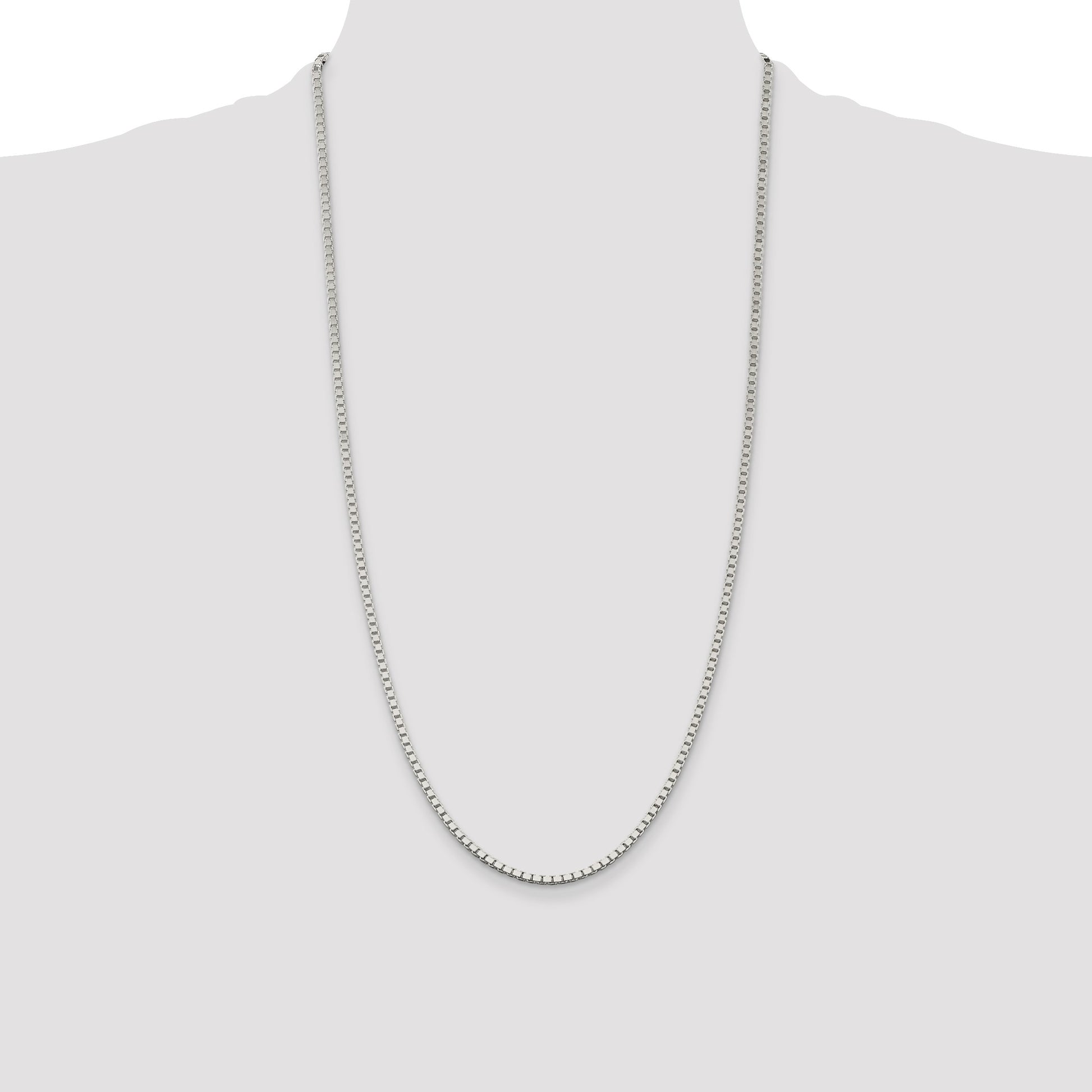 Sterling Silver 2.5mm Box Chain