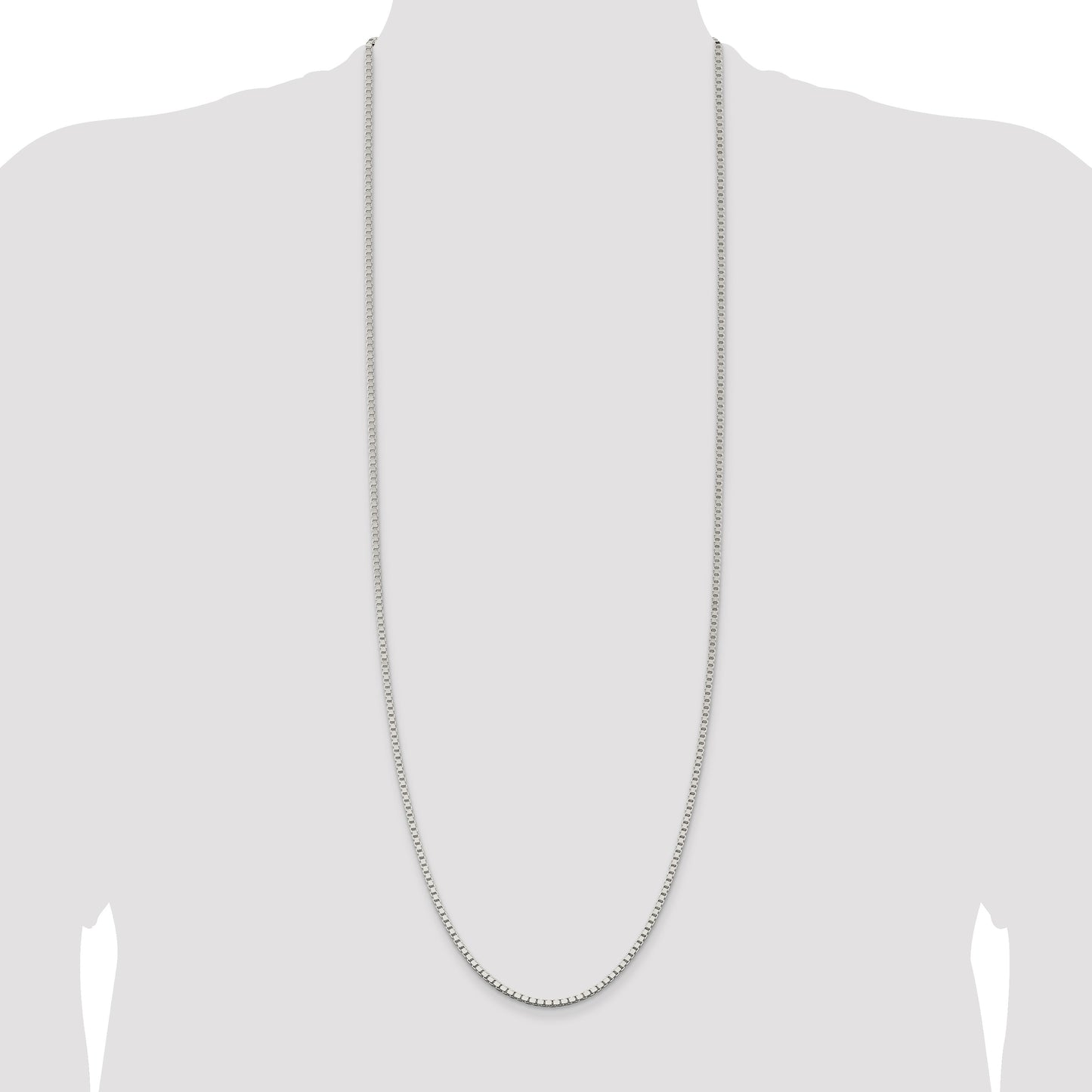 Sterling Silver 2.5mm Box Chain