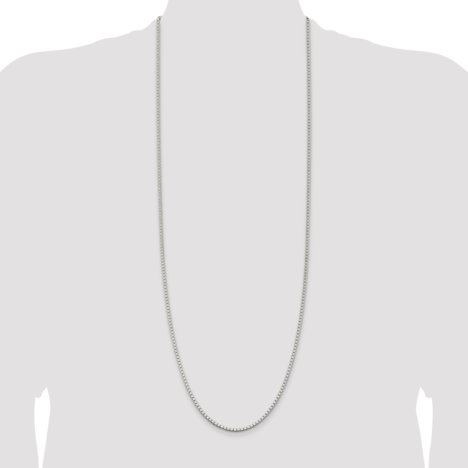 Sterling Silver 2.5mm Box Chain