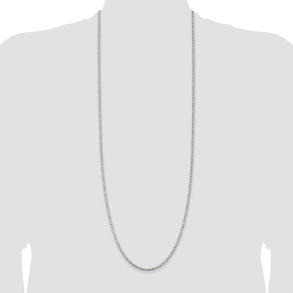 Sterling Silver 2.5mm Box Chain