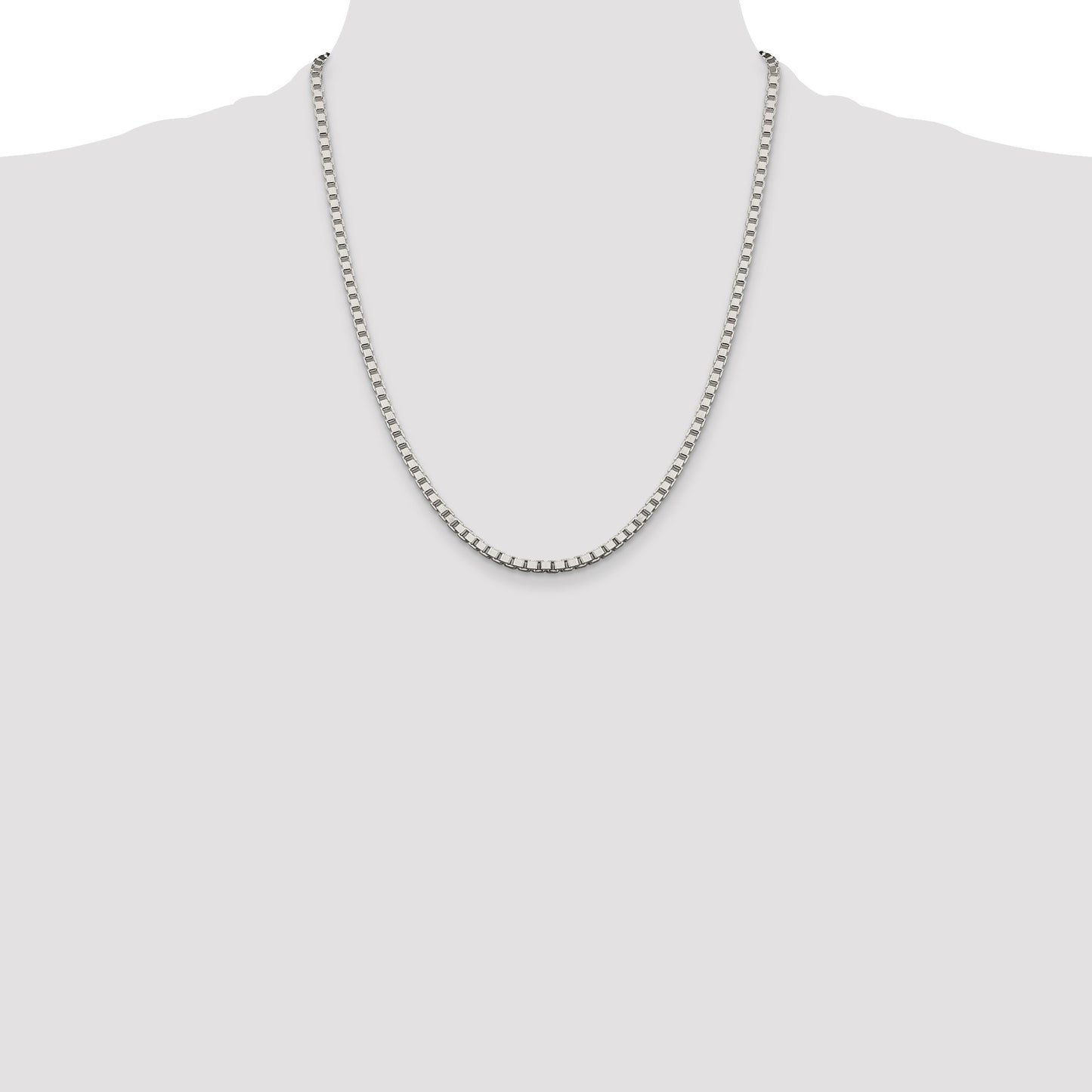 Sterling Silver 3.25mm Box Chain
