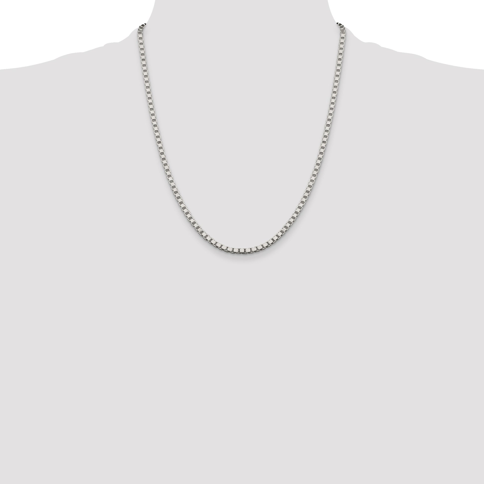 Sterling Silver 3.25mm Box Chain